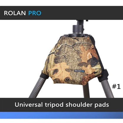 ROLANPRO Camera Camouflage Rain Cover Raincoat for Universal Tripod Shoulder Pads Camera Guns Clothing LEOFOTO Gitzo Benro