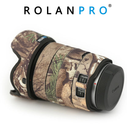 ROLANPRO Lens Camouflage Coat Rain Cover for Canon RF 24-105mm f4L IS USM Lens Sleeve Guns Case Lens Clothing