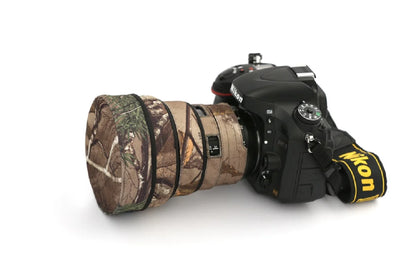ROLANPRO Lens Coat for Nikon AFS 14-24mm F/2.8G ED Camouflage Rain Cover Lens Sleeve Guns Clothing Photography Case