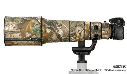 ROLANPRO Waterproof Lens Camo Coat for Nikon AF-S 500mm F/4E FL ED VR Cover Protective Sleeve Case Canon 500 f4e DSRL FOTO Bag