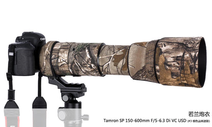 ROLANPRO Lens Camouflage Coat Rain Cover for Tamron SP 150-600mm F/5-6.3 Di VC USD (A011) Lens Protective Case Guns Sleeve Bag