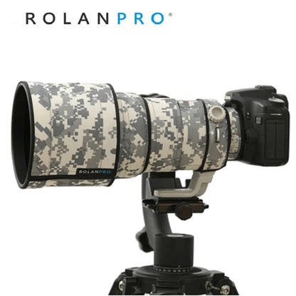 ROLANPRO Lens Camouflage Coat for Canon EF 200mm F/2 L IS USM Lens Protective Sleeve Guns Case Lens Bag Foto Bag
