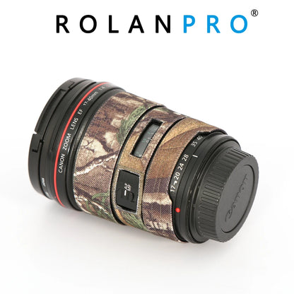 ROLANPRO Lens Coat for Canon EF 17-40mm f4 L USM Camouflage Rain Cover Lens Sleeve Guns Case Photography Clothing