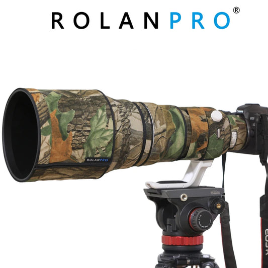 ROLANPRO Waterproof Lens Coat for Canon RF 400mm F/2.8 L IS USM Camouflage Lens Cover Guns Case Canon rf 400mm Protective Cover