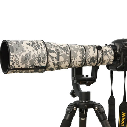 ROLANPRO Lens Cover for Nikon AF-S 500mm f/4G ED VR (I and II) Nylon Camouflage Lens Clothing Rain Cover Lens Sleeve Guns Case