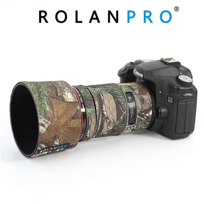ROLANPRO Waterproof Lens Coat for Canon EF 200mm f2.8L II USM Camouflage Rain Cover Lens Sleeve Guns Case Photography Clothing
