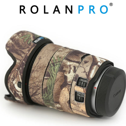 ROLANPRO Lens Camouflage Coat Rain Cover for Canon RF 24-105mm f4L IS USM Lens Sleeve Guns Case Lens Clothing