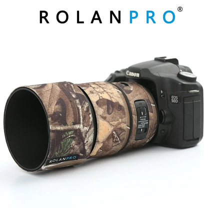 ROLANPRO Lens Coat for SIGMA 135mm F1.8 DG ART Camouflage Rain Cover Lens Protective Sleeve Guns Case Photography Clothing