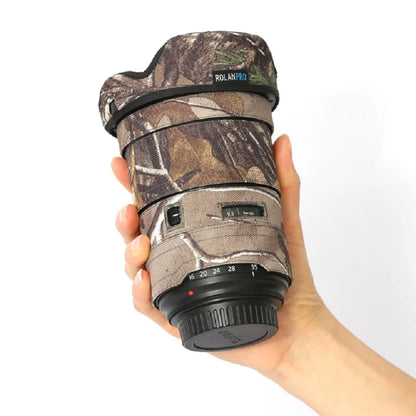 ROLANPRO Lens Coat for Canon EF 16-35mm F/2.8L III USM Camouflage Rain Cover Lens Protective Sleeve Guns Clothing Photography