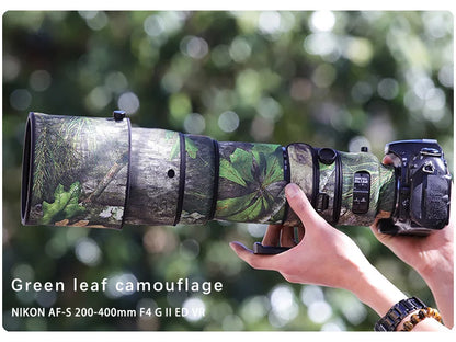 Chasing birds camouflage lens coat for NIKON AFS 200 400 F4 G II ED VR waterproof and rainproof lens protective cover lens cover