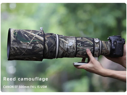 CHASING BIRDS camouflage lens coat for CANON EF 500mm L IS USM waterproof and rainproof elasticity lens protective cover