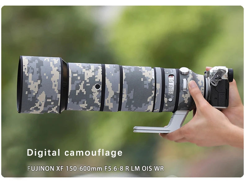 CHASING BIRDS camouflage lens coat for Fujifilm 150 600 F5.6-8 R waterproof and rainproof lens protective cover fuji 150600 coat