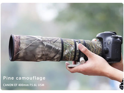 CHASING BIRDS camouflage lens coat for CANON EF 400 mm F5.6 L waterproof and rainproof elasticity lens protective cover