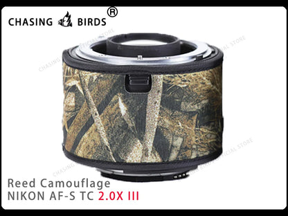 Chasing birds camouflage lens coat for NIKON AF-S teleconverter 1.4X 2.0X 1.7X waterproof and rainproof lens protective cover
