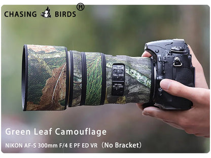 CHASING BIRDS camouflage lens coat for NIKON AF-S 300mm F4 E PF ED VR waterproof and rainproof lens protective cover nikon 300