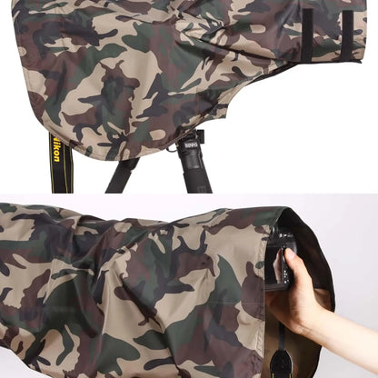 ROLANPRO Rain Cover Raincoat for Telephoto Lens Rain Cover/Lens Raincoat Army Green Camouflage Guns Clothing XL L M S XS XXS