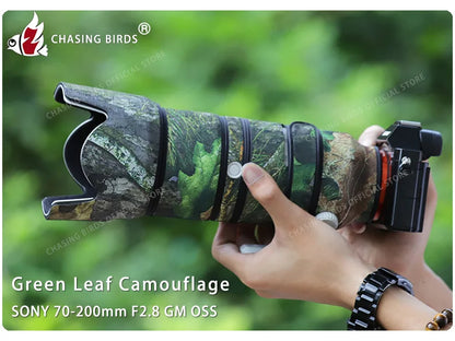 CHASING BIRDS camouflage lens coat for SONY FE 70 200 F2.8 GM waterproof and rainproof lens protective cover sony 70200mm gm oss
