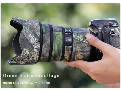 Chasing birds lens coat for NIKON AF-S 24-70mm F2.8 E ED VR waterproof and rainproof camo lens coat protective cover nikon 2470