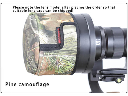 CHASING BIRDS camouflage waterproof shot lens cap for SONY 300 mm F 2.8 GM rainproof camo lens cap