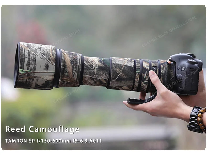 CHASING BIRDS camouflage lens coat for TAMRON SP 150 600 A011 waterproof and rainproof lens protective cover 150-600 lens cover