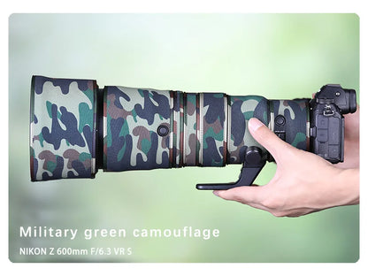 CHASING BIRDS camouflage lens coat for NIKON Z 600mm F6.3 VR S waterproof and rainproof lens protective cover Z 600 lens cover