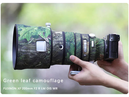 CHASING BIRDS camouflage lens coat for Fuji XF 200 F2 R waterproof and rainproof lens protective cover fujifilm xf 200 lens camo