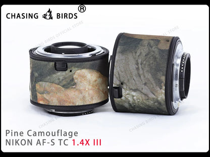 Chasing birds camouflage lens coat for NIKON AF-S teleconverter 1.4X 2.0X 1.7X waterproof and rainproof lens protective cover