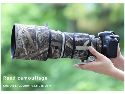 CHASING BIRDS camouflage lens coat for CANON EF 300mm F2.8 L IS USM waterproof and rainproof elasticity lens protective cover