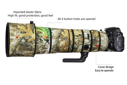 CHASING BIRDS camouflage lens coat for NIKON AF-S 180 400mm F4 E TC 1.4X waterproof and rainproof elastic lens protective cover