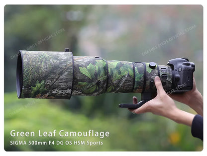 CHASING BIRDS camouflage lens coat for SIGMA 500mm F4 Sports waterproof and rainproof lens protective cover sigma 500 lens cover