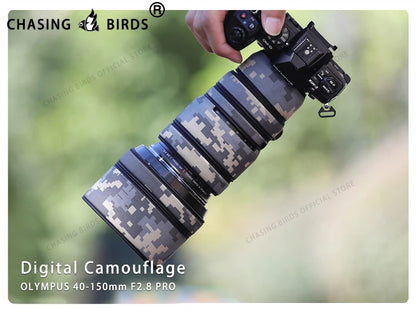 CHASING BIRDS camouflage lens coat for OLYMPUS 40 150 F2.8 PRO waterproof and rainproof lens protective cover olympus 40-150mm