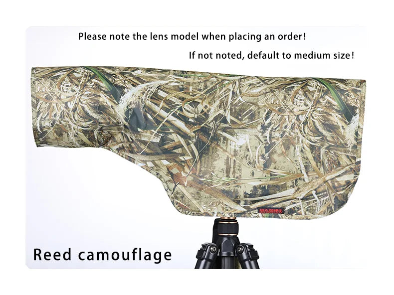CHASING BIRDS rain coat for SIGMA 150-600 mm camouflage and waterproof rain cover Sunscreen protect size S rainproof lens cover