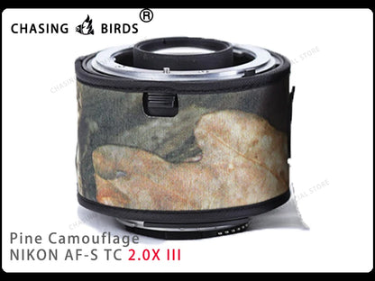 Chasing birds camouflage lens coat for NIKON AF-S teleconverter 1.4X 2.0X 1.7X waterproof and rainproof lens protective cover