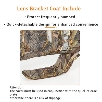 CHASING BIRDS camouflage lens coat for CANON RF 100-300 mm F2.8 L IS USM elastic waterproof and rainproof lens protective cover