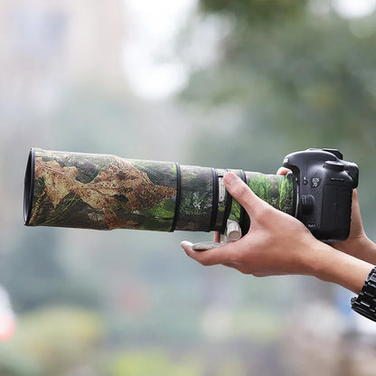 CHASING BIRDS camouflage lens coat for CANON EF 400 mm F5.6 L waterproof and rainproof elasticity lens protective cover