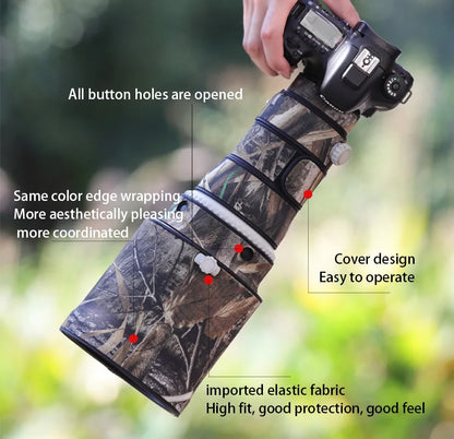 CHASING BIRDS camouflage lens coat for CANON EF 400mm F4 DO II USM waterproof and rainproof elasticity lens protective cover