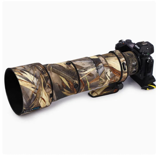 ROLANPRO Waterproof Lens Camouflage Coat for Nikon Z 180-600mm F/5.6-6.3 VR Lens Protective Cover Nikon Z 180 600 Guns Case