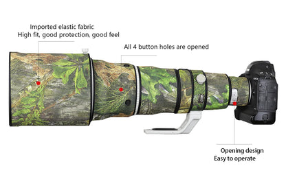 CHASING BIRDS camouflage lens coat for CANON EF 600 ｍｍ F4 L IS II USM elastic waterproof and rainproof lens protective cover