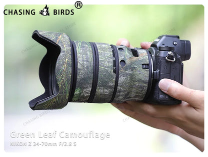 CHASING BIRDS camouflage lens coat for NIKON Z 24-70mm F2.8 S waterproof and rainproof lens protective cover nikon z 2470 f2.8