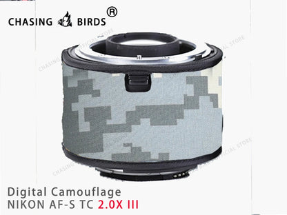 Chasing birds camouflage lens coat for NIKON AF-S teleconverter 1.4X 2.0X 1.7X waterproof and rainproof lens protective cover