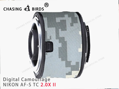 Chasing birds camouflage lens coat for NIKON AF-S teleconverter 1.4X 2.0X 1.7X waterproof and rainproof lens protective cover