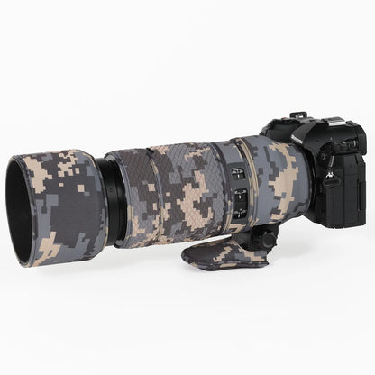 CHASING BIRDS camouflage lens coat for Olympus 100-400mm F5-6.3 IS ED MSC elastic waterproof and rainproof OM 100400 lens cover