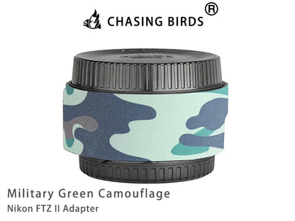 CHASING BIRDS Camouflage Waterproof Protective Coat for Nikon FTZ II Adapter rainproof cover