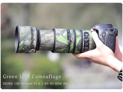 CHASING BIRDS Camouflage Lens Coat for SIGMA 100-400mm F5-6.3 DG OS HSM for CANON/NIKON Waterproof and Rainproof Len Protective