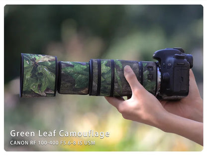 CHASING BIRDS camouflage lens coat for CANON RF 100 400mm F5.6-8 IS USM waterproof and rainproof elasticity len protective cover