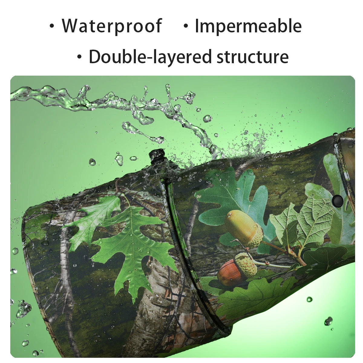 CHASING BIRDS camouflage lens coat for NIKON AF-S 500mm F5.6 E PF waterproof and rainproof 500 elastic lens protective cover