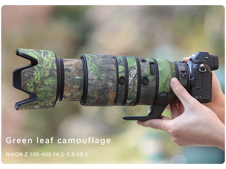 CHASING BIRDS camouflage lens coat for NIKON Z 100-400mm F4.5-5.6 VR S waterproof and rainproof protective cover nikon Z 100400