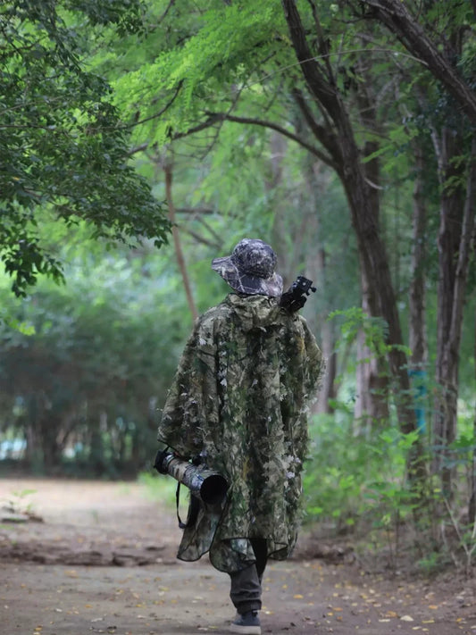 ROLANPRO Men Women Kids Outdoor Ghillie Suit Camouflage Clothes Jungle Suit Photography Sniper Birdwatching Tactical Gear Cape