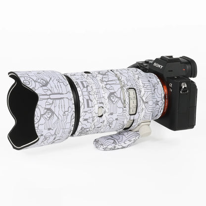 CHASING BIRDS camouflage lens coat for Sony FE 70-200mm F4 Macro G OSS II waterproof and rainproof elastic lens protect cover