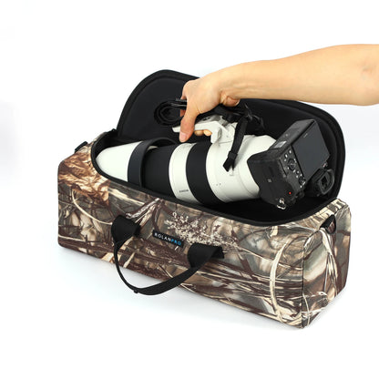 ROLANPRO Portable Hand-held Storage Bag for One Camera & One Lens for Nikon Z180-600,Canon RF 200-800, Sony 200-600mm